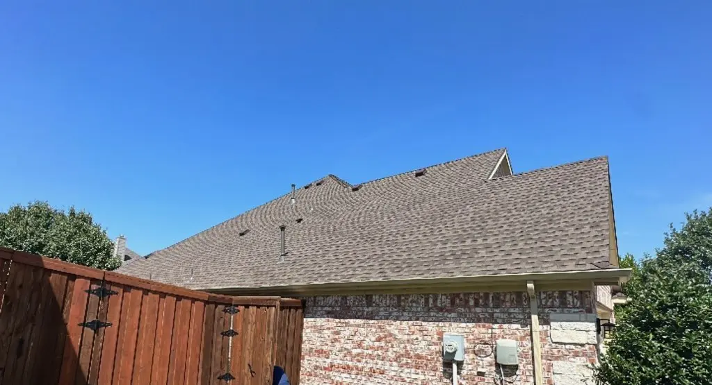 Completed roof replacement project in Wells Branch